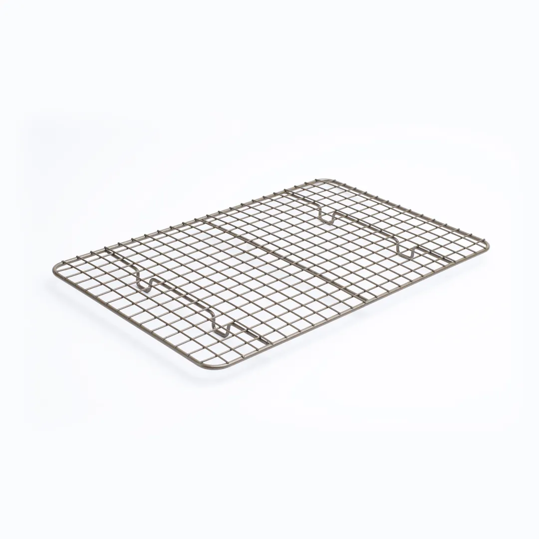 Browne USA 746282 Rack - 14" x 9.25" x 0.5", Non-Stick Steel, PFOA-Free, 500°F Heat-Resistant