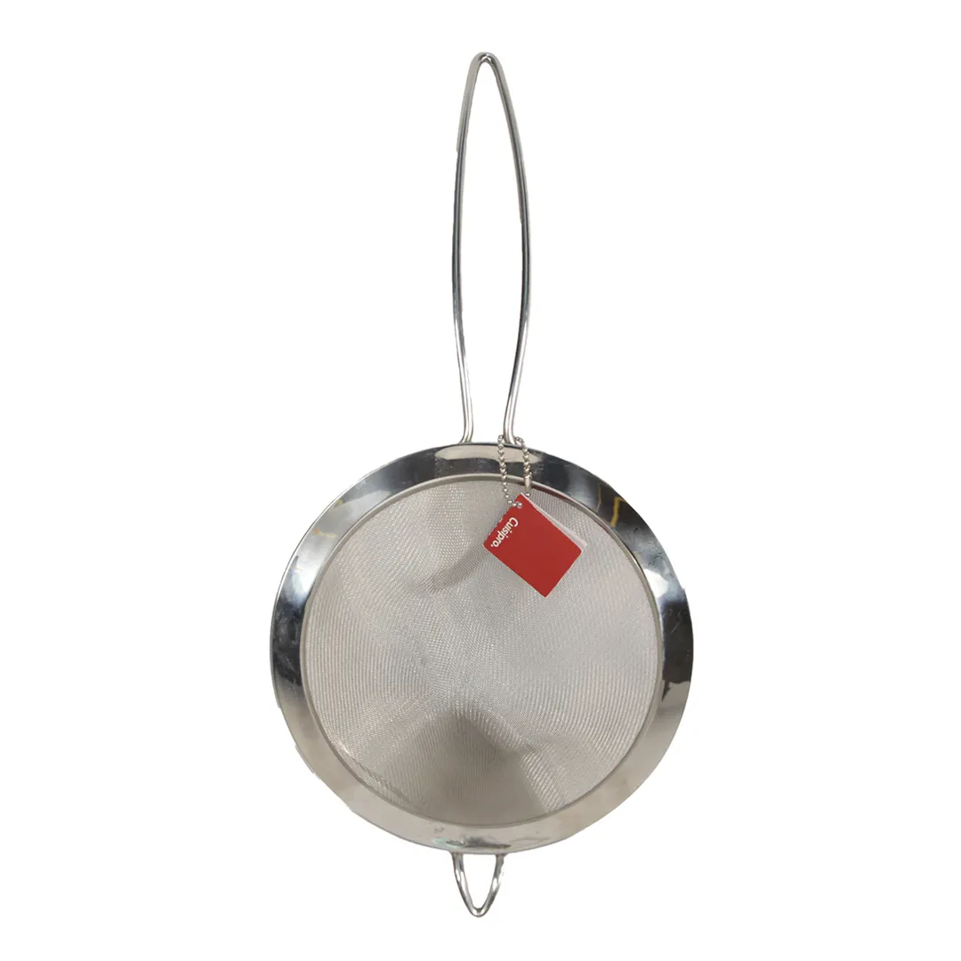 Browne USA 746627 CUISIPRO Cone Mesh Strainer, 7" Bowl, 7x14" Stainless Steel Mesh, Cool Loop Handle