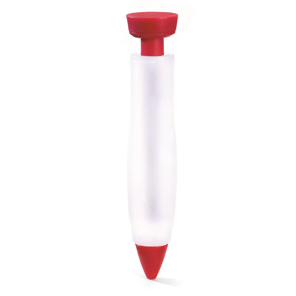 Browne USA 747122 Cuisipro Decorating Pen, 0.5 Oz, 5-1/4" Length, Stainless Steel, Dishwasher Safe