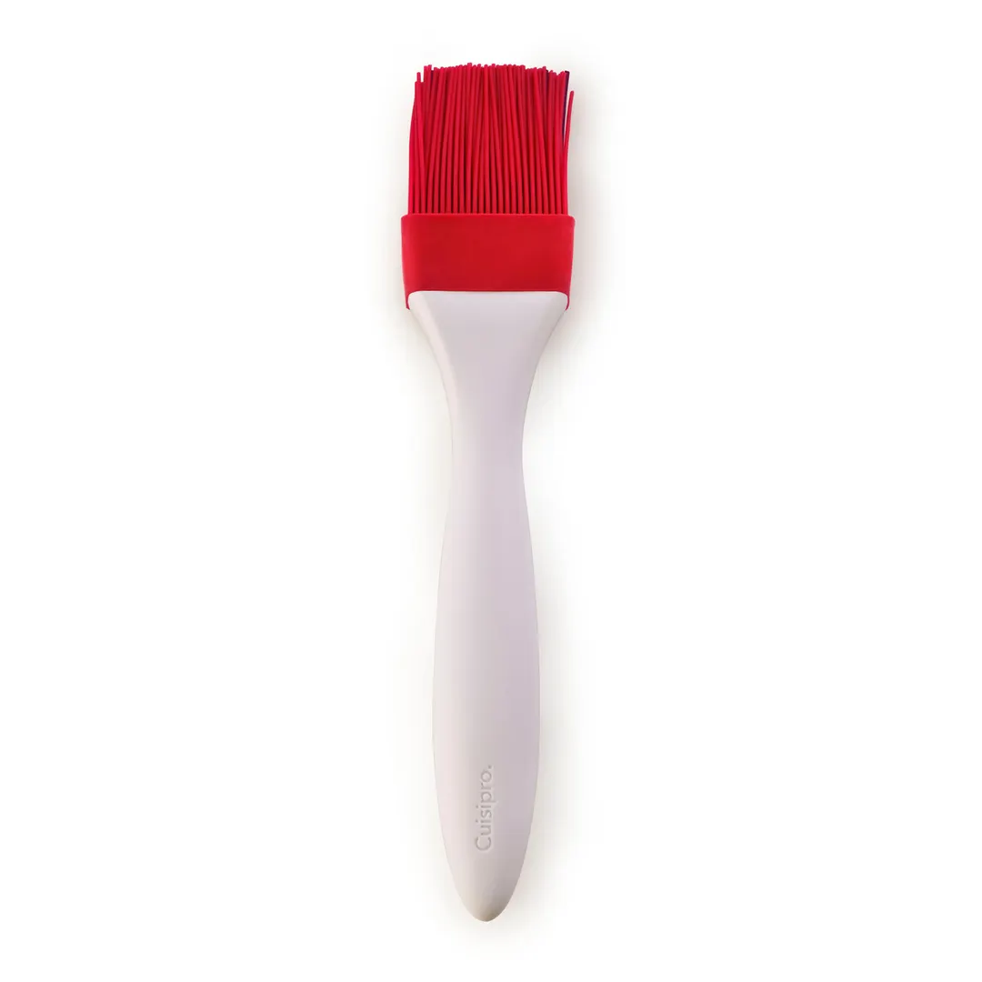 Browne USA 74714801 Silicone Basting Brush, 8" White 1" Bristle 500°F Heat‑Resistant Dishwasher Safe