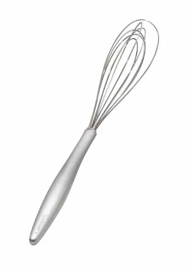 Browne USA 747371 Piccolo 8" Whisk, 6 Stainless Steel Wires, Heat‑Resistant Handles, Dishwasher Safe