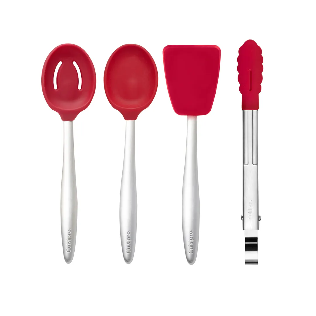 Browne USA 747381 CUISIPRO PICCOLO Cooking Set, Red Aluminum, 10‑Piece - Set