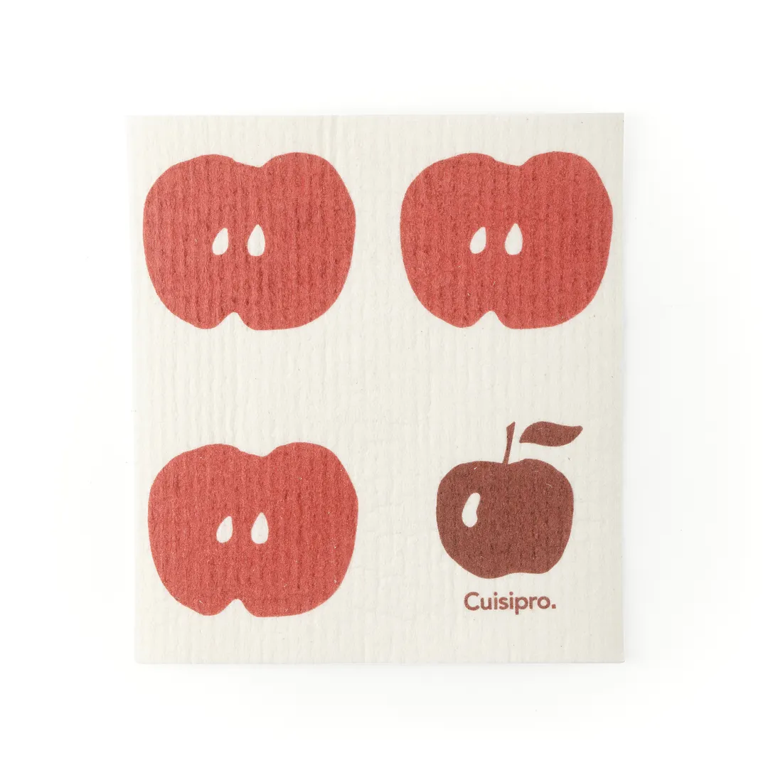Browne USA 747940 Kitchen Towel - Small 7.9" x 6.7" Red Eco-Cloth, 100% Biodegradable, Dishwasher/Machine Safe