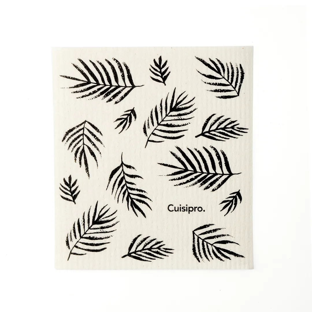Browne USA 747946 Kitchen Towel - 20x17x0.2 cm Black Eco-Cloth, 100% biodegradable, dishwasher safe, reusable