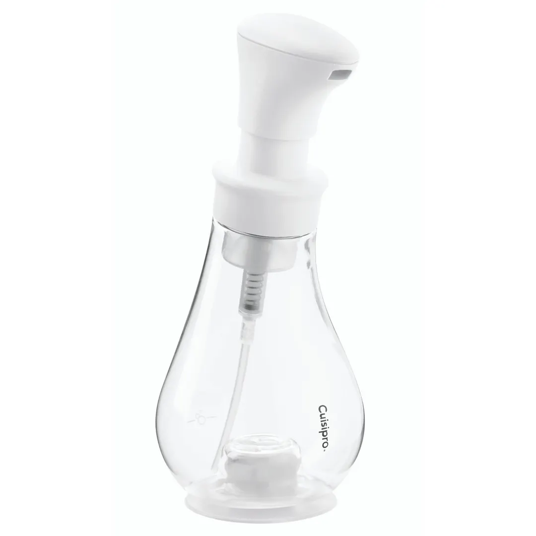 Browne USA 83758001 CUISIPRO Foam Pump Dispenser, 2.7" x 2.7" x 8.25" White Plastic, 75% Savings