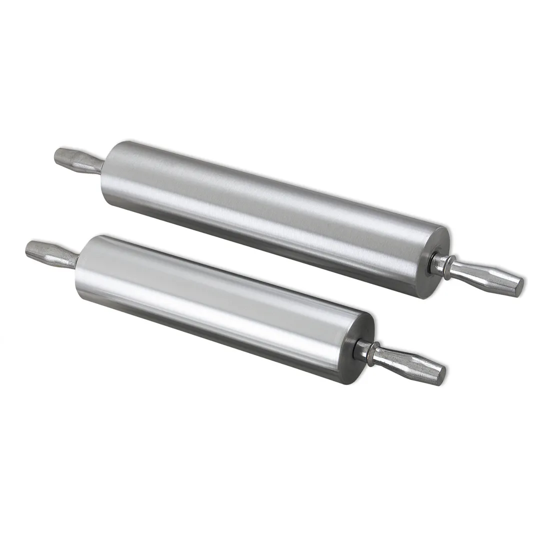 Browne USA 844715 Rolling Pin – 23½" Length, 15" Barrel, 3½" Aluminum Barrel, Ball Bearing Roller