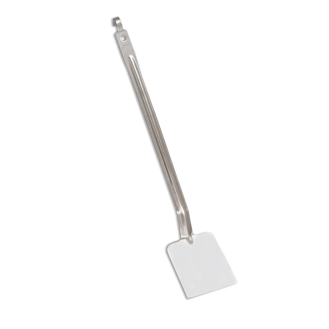 Browne USA 85955 - 21" Stainless Steel Turner, Reinforcement Rib, 2.0 mm Hook Handle, Satin Finish