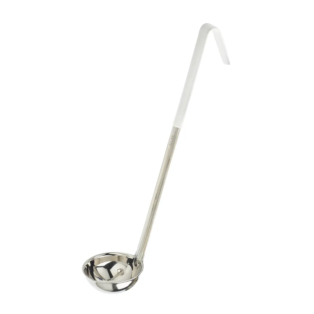 Browne USA 994112WH Ladle, 1-1/2 oz, 10-4/5" Length, White Stainless Steel, Heat‑Resistant 392°F