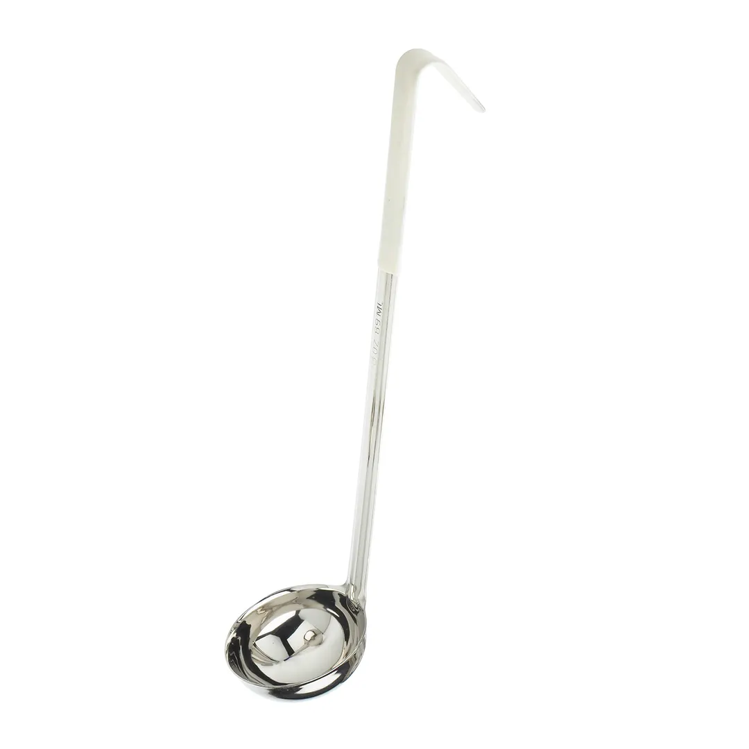 Browne USA 9943IVR Ladle, 3 oz, 11.1" Ivory Stainless Steel, Heat‑Resistant 392°F, One‑Piece Handle