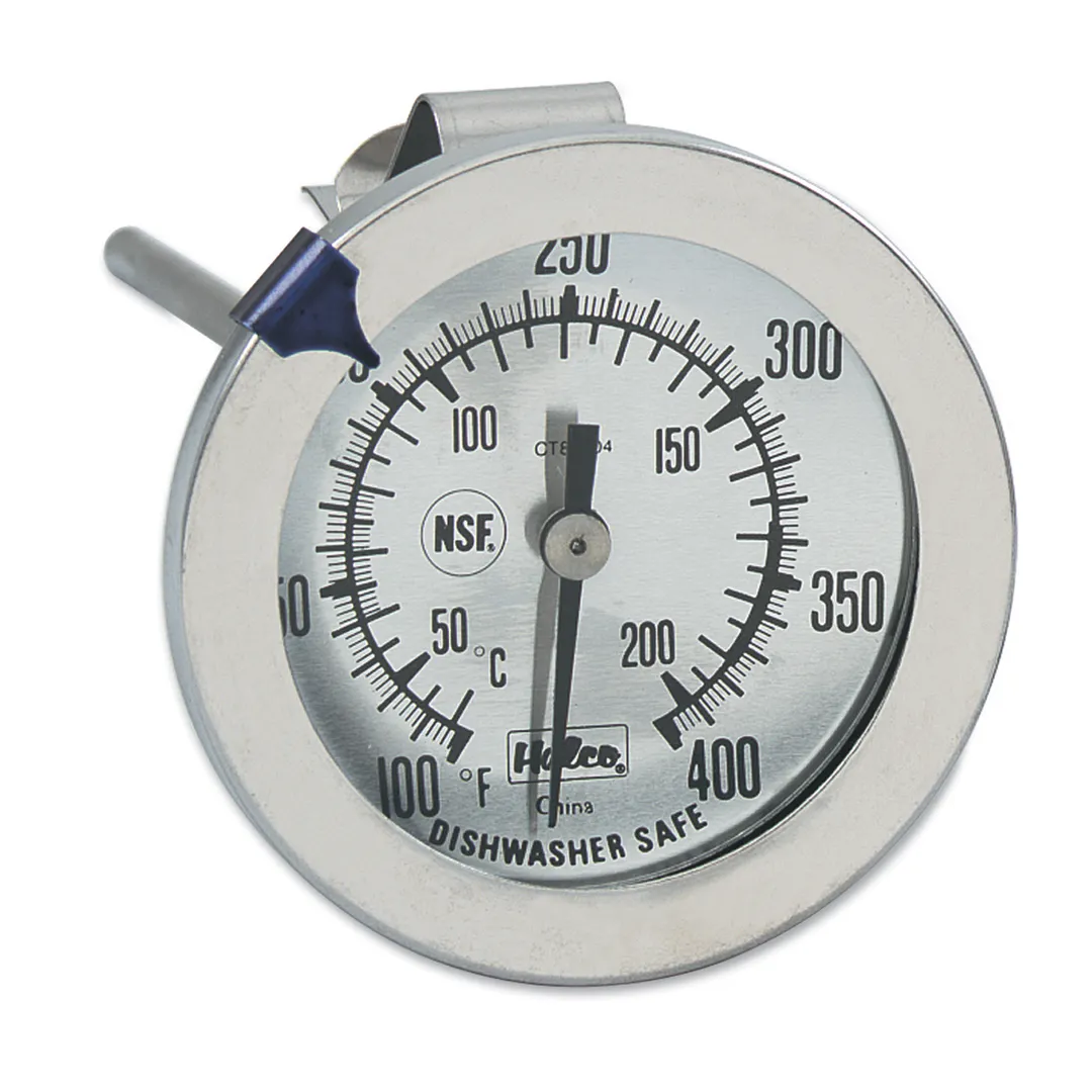 Browne USA CT84004 Deep Fry & Candy Thermometer, 2.25" Dial/6.25", 100°‑400°F, ±1°F, Handle, NSF