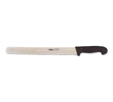 Browne USA PC15512 Bread & Sandwich Knife, 12" High‑Carbon Steel Blade, Black Handle, NSF