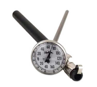 Browne USA PT84101 Thermometer – 1" Dial, 5‑6" Stem, 0‑220°F Range, ±1°F, NSF, Case with Clip