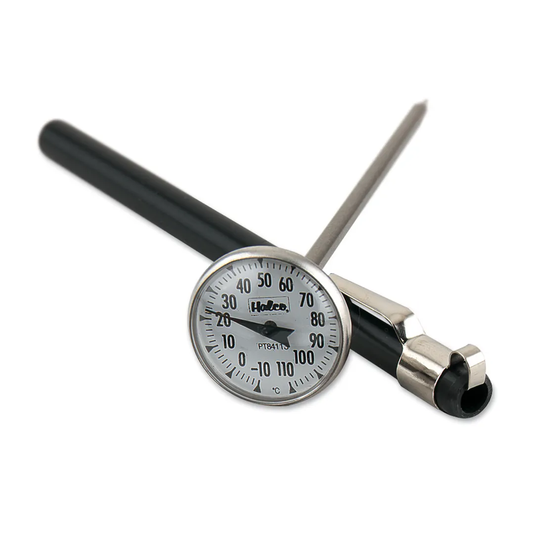 Browne USA PT84113 Thermometer – 1" Dial, 5‑6" Stem, -10°C To 110°C, ±1°F, NSF, Clip Case