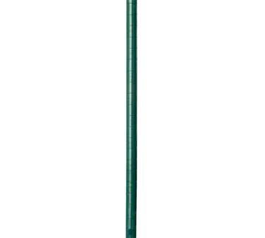 1880 Hospitality FG007G 7"H Stationary Wire Shelving Post, Green Epoxy Finish, Sanigard Anti-Microbial