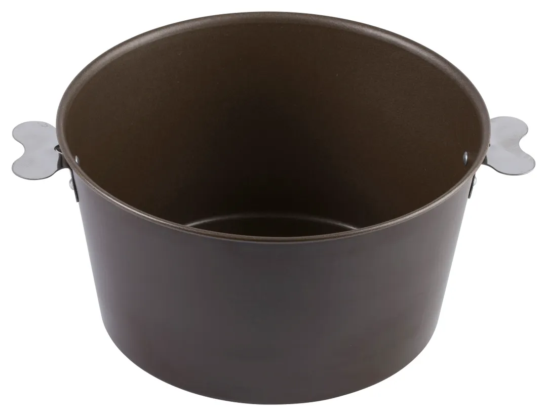 Louis Tellier 212620 Charlotte Mould, 7" Dia x 4" H, Chocolate Brown Coated Non‑Stick Baking Mold