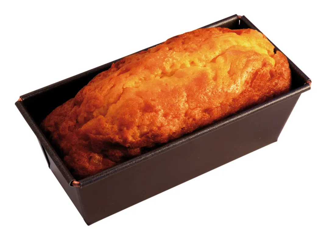 Louis Tellier 223650 Cake Mold, 10.62" W x 4.13" D x 3.14" H, Non‑Stick Brown Pan with Wire Edge