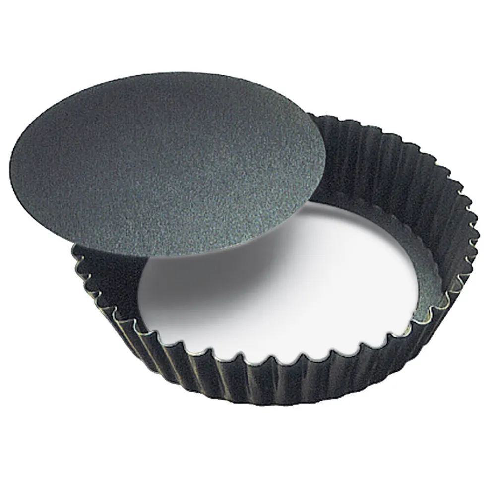 Louis Tellier 224820 Cake Mold, 5.5" Dia x 1.5" H Double‑Layer Non‑Stick Removable Bottom PFOA‑Free