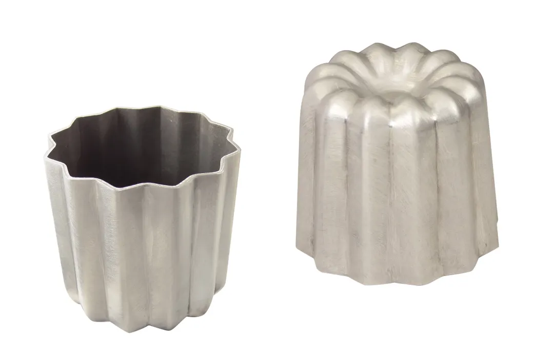 Louis Tellier 729530 Rum Baba Mold, 2.16" W x 2" D, Non‑Stick Coated Aluminium Presentation Tool