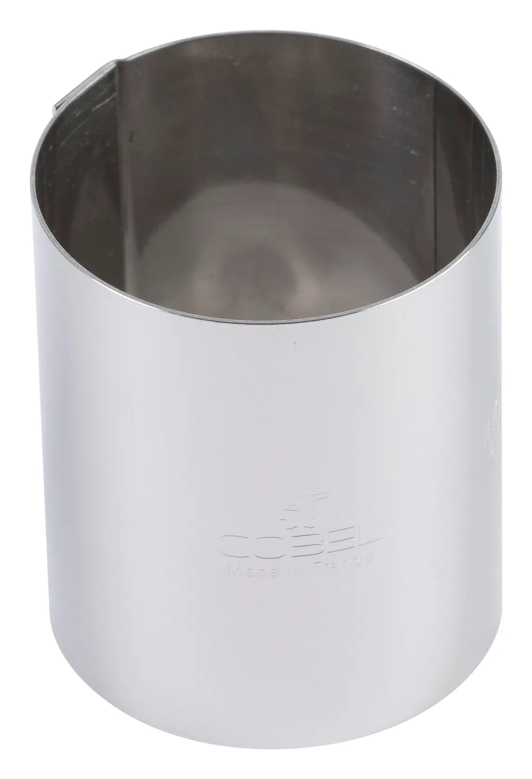 Louis Tellier 864920 Ice Cream Cake Ring, Dia 6.3" H 2.36", 0.1" Thick, Round Stainless Steel