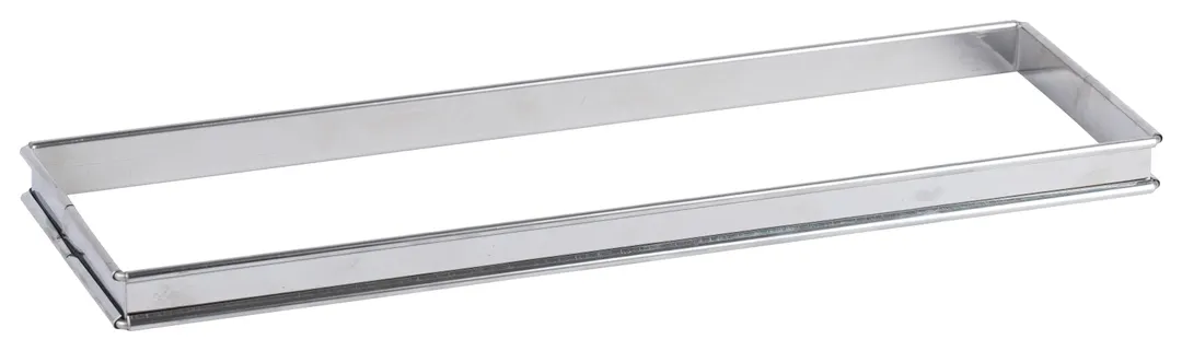 Louis Tellier 865310 - Stainless Steel Pastry Ring 13.7"W x 4.33"D x 0.78"H Rolled Edge 4/10 Thick