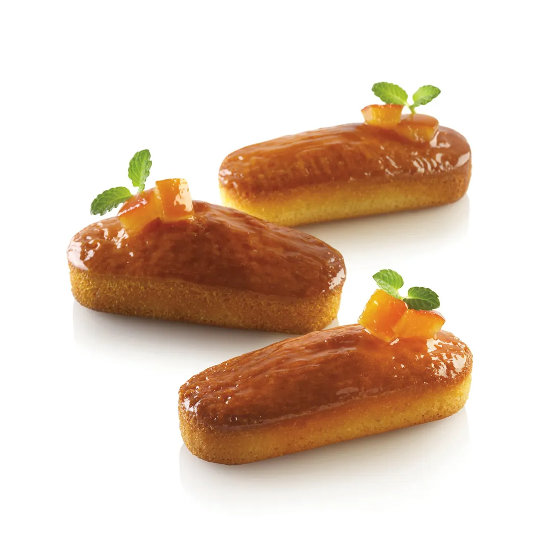 Louis Tellier AIRPLUS03 Plum Cake Silicone Mold 6Comp, 12"×8"×0.98" D/F/M/O Safe NonStick Recyclable