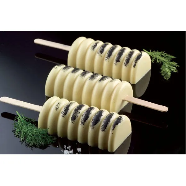 Louis Tellier GEL04TANGO - Gel Tango Ice Cream Pop Mold, 15-1/2" x 11-1/2", 6 Silicone Cavities - 1/Pack