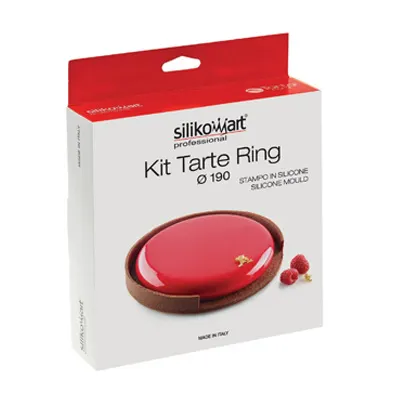 Louis Tellier KITTARTRING19 Tart Ring Mold Kit, 6"-9" Silicone Rings, 13.5 oz, -76°F to +446°F