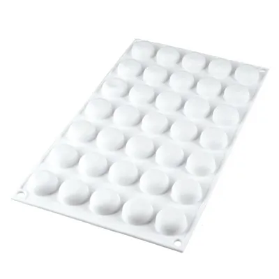 Louis Tellier MICROGEM5 Silicone Mold, 0.9" x 0.9" x 0.5" 0.16 oz, -76°F to +446°F, Dishwasher Safe