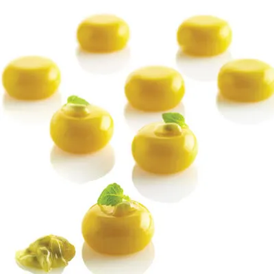 Louis Tellier MICROGEM5 Silicone Mold, 0.9" x 0.9" x 0.5" 0.16 oz, -76°F to +446°F, Dishwasher Safe