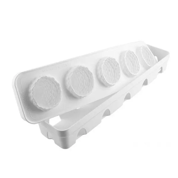 Louis Tellier MORALAMPONE110 - Sil Mold 2.55"×2.63" H 5 Sec White -76°F to +446°F Bake DW - Set