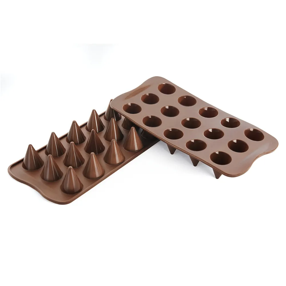 Louis Tellier SCG20 Kono Chocolate Mold 1"×1.1" Flex Silicone, -76°F to +446°F, Microwave Safe