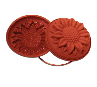 Louis Tellier SFT252 Silicone Sunflower Mold, 10-1/4" Dia x 2-3/4" H, Silicone, Non‑Stick Coated