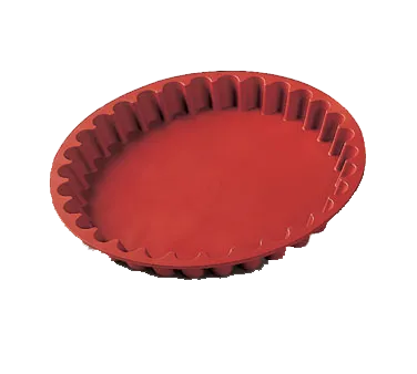 Louis Tellier SFT424 Flan Mold, 9-1/2" Dia x 1-1/4" H, Food‑Grade Silicone, Non‑Toxic Non‑Stick