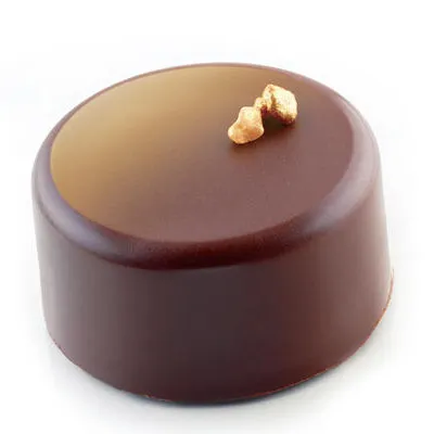 Louis Tellier SQ060 Black Silicone Cylinder Pastry Mold, 24 x 4-1/2 oz, Flexible, Made in Italy
