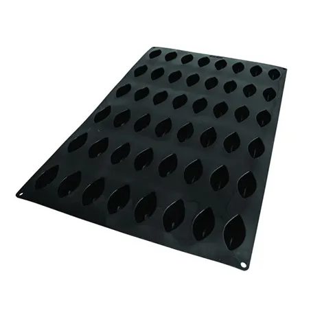 Louis Tellier SQ071 Flexible Black Silicone Mold, 48 x 0.8 oz, Non‑Stick, Oven Safe, Made in Italy