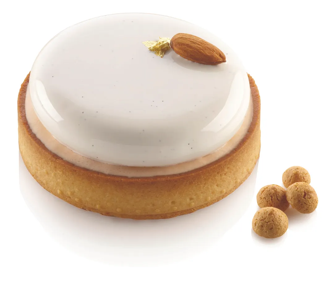 Louis Tellier TARTRING100 Stainless Steel Tart Ring, 8.26" W x 14.56" D x 4" H, Dishwasher Safe
