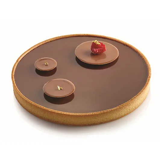 Louis Tellier TARTRING19 - 7.5" Round Silicone Tart Mold, Composite, -76°F To +446°F, Dishwasher Safe