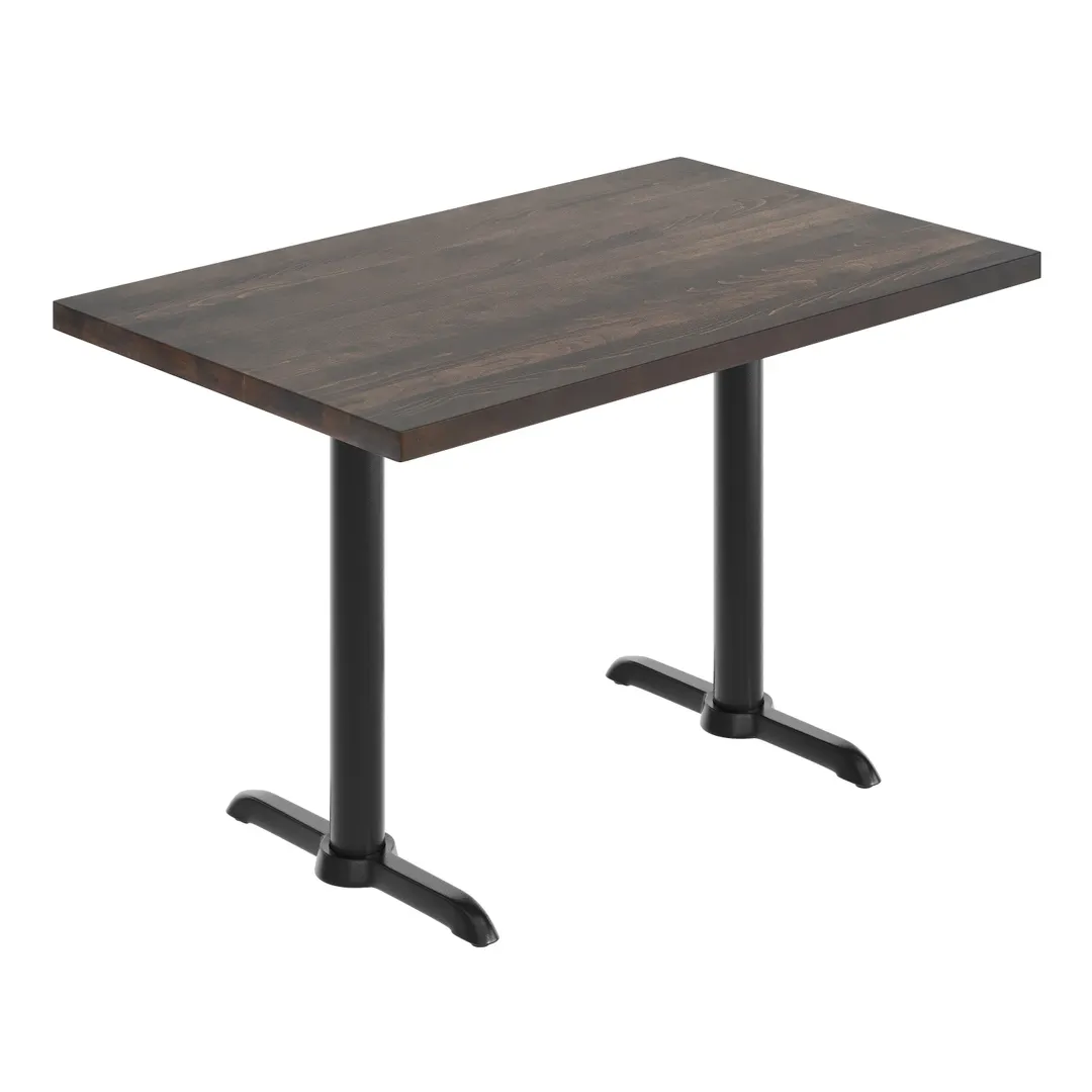 Flash Furniture GSF-REC3048-DKBRN-T0522-GG 30x48 Rectangular Beech Wood Butcher Block Table Top, Dark Brown