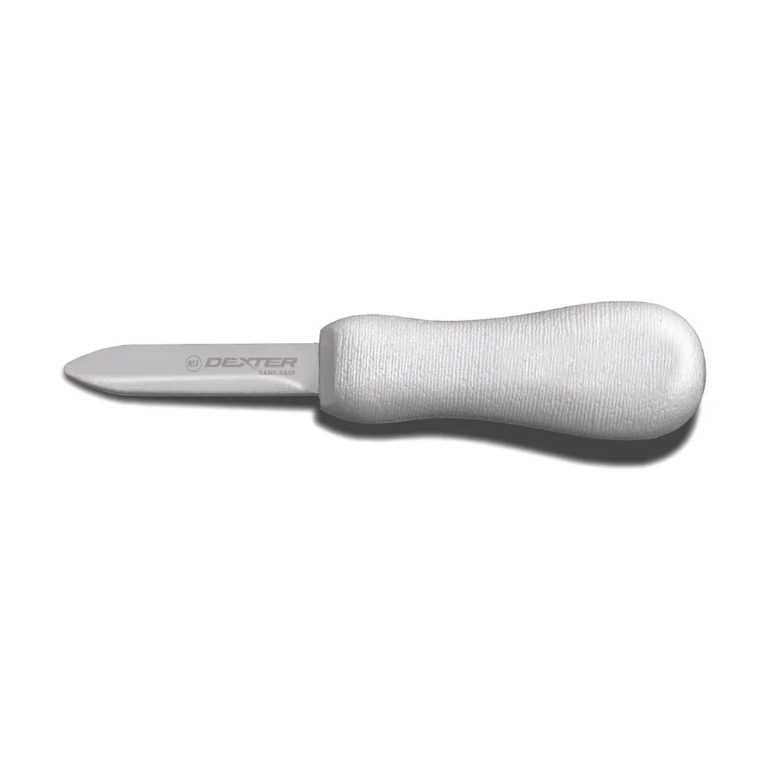 Dexter 10483 Sani‑Safe Oyster Knife, 2‑3/4" Providence Blade, White Handle, NSF