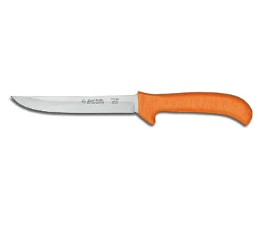 Dexter 11233 Sani‑Safe Boning Knife, 6" Hollow‑Ground, Carbon Steel Blade, Orange Non‑Slip Handle