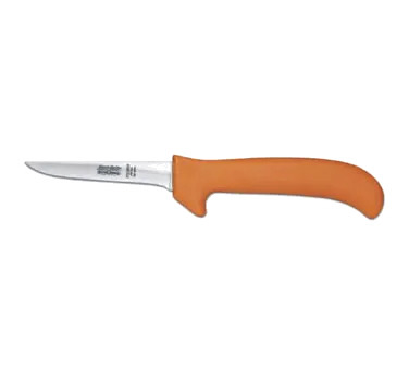 Dexter 11263 Sani‑Safe Deboning Knife, 3‑3/4", 2‑3" Blade, High‑Carbon Steel, Orange Plastic Handle