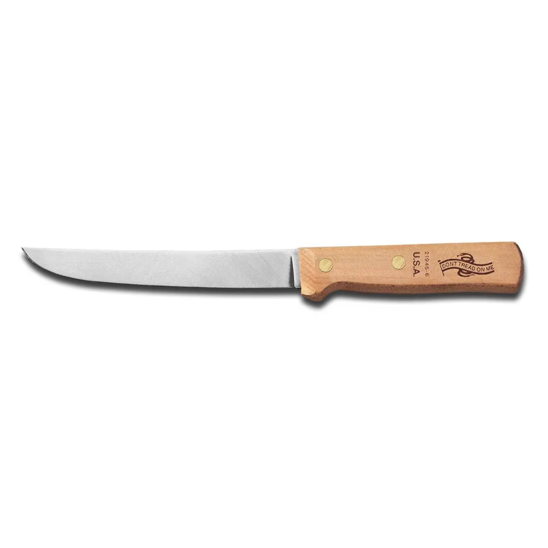 Dexter 1255 Boning Knife, 6" Stiff Blade, High‑Carbon Stainless Steel, Beech Wood Handle, Stamped