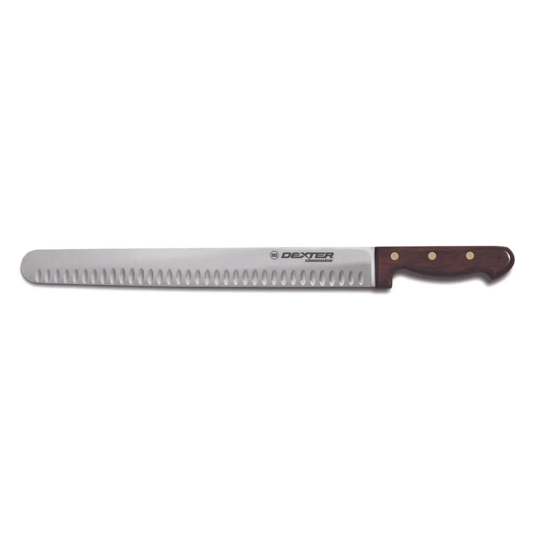 Dexter 13062 14" Roast Slicer, Duo‑Edge Steel Blade, Stamped Rosewood Handle, Made in USA