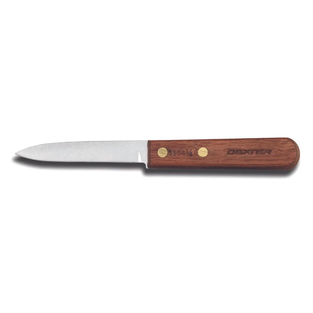 Dexter 15120 Paring Knife, 3¼” Spear‑Point Blade, High‑Carbon Steel, Rosewood Handle, Stain‑Free, USA