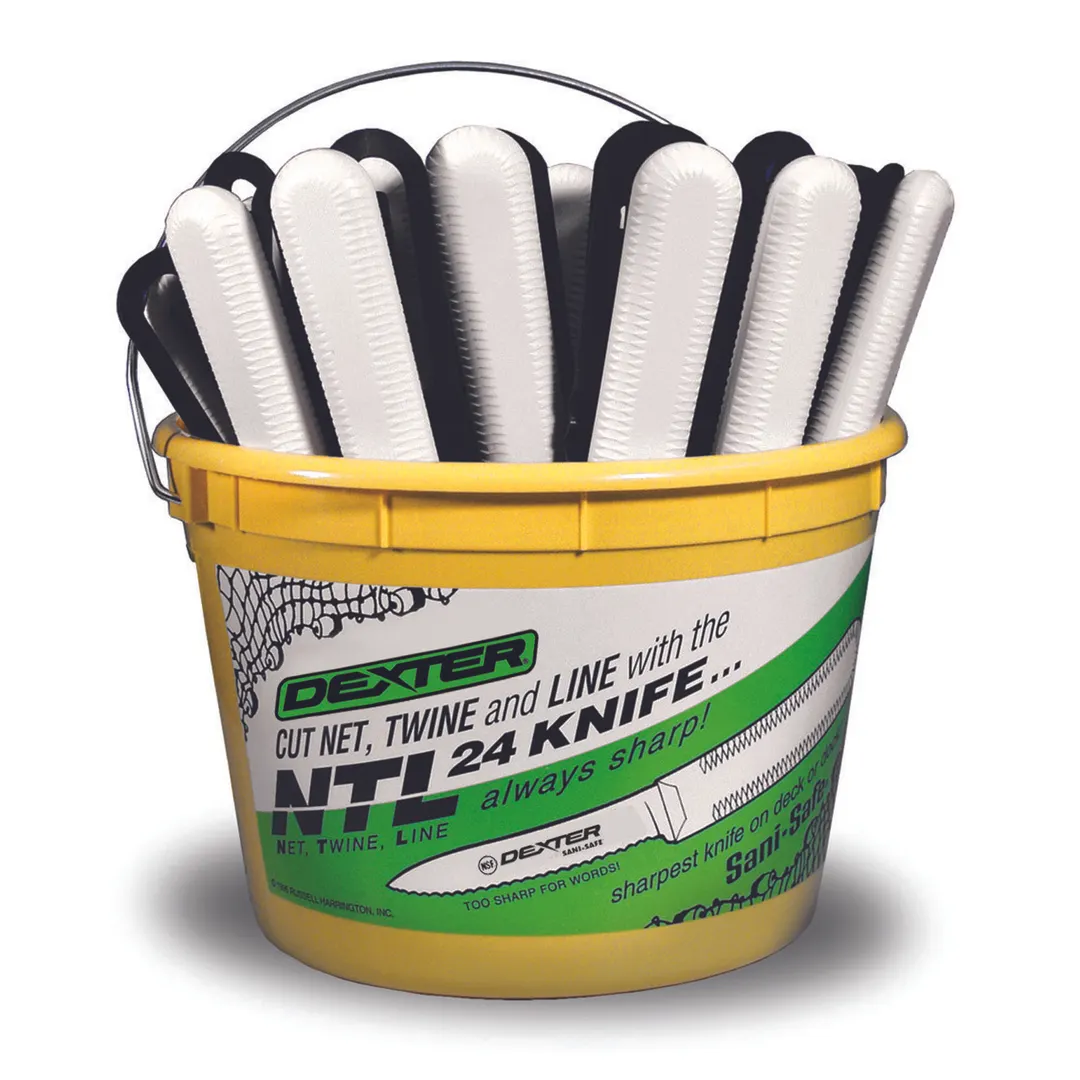 Dexter 15393 Sani‑Safe Net Knife, 3‑¼” Stamped Plastic Handle, NSF, Made in USA – 24/Case