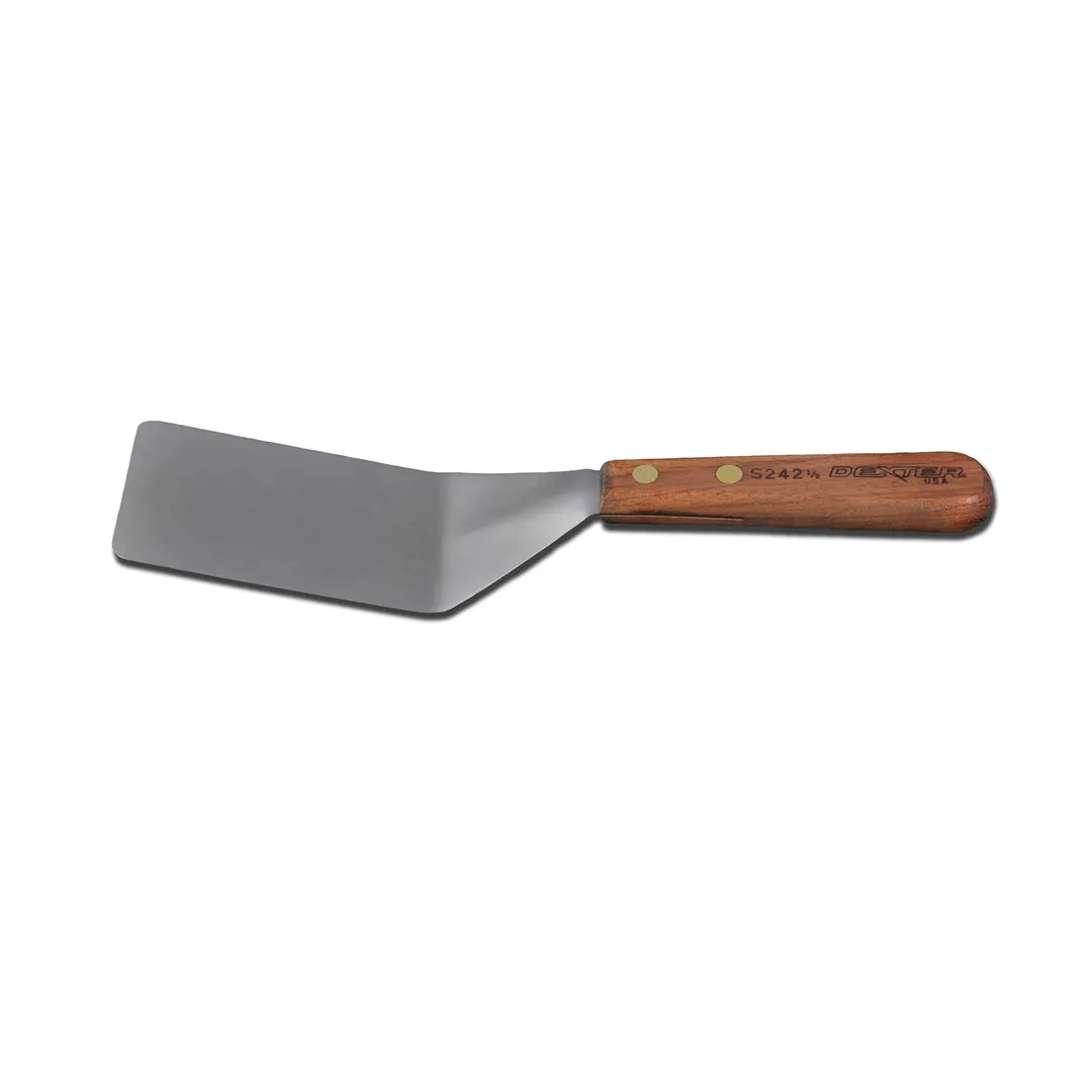 Dexter 16090 Pancake Turner, 4" x 2" Stainless Steel Offset Blade, Rosewood Handle, Made in USA