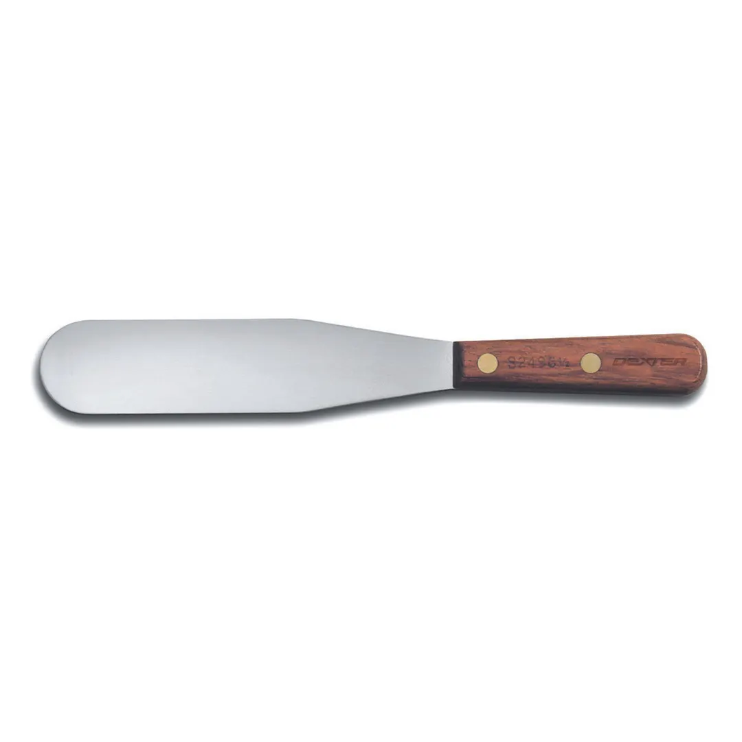 Dexter 17110 Frosting Spatula, 6½" Stainless Steel Blade, Rosewood Wood Handle, Brown