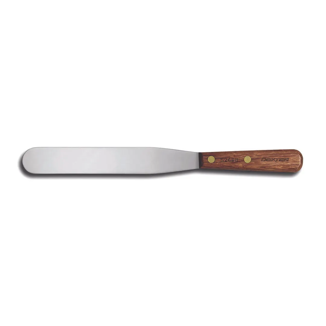 Dexter 17160 Baker's Spatula – 8" Stainless Steel Blade, Rosewood Handle, Brown – Kitchen Tool