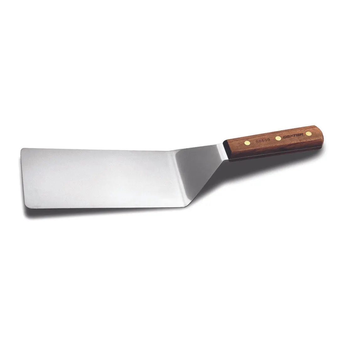 Dexter 19730 Traditional Steak Turner, 8" x 4" Offset Stainless Steel Blade with Rosewood Handle