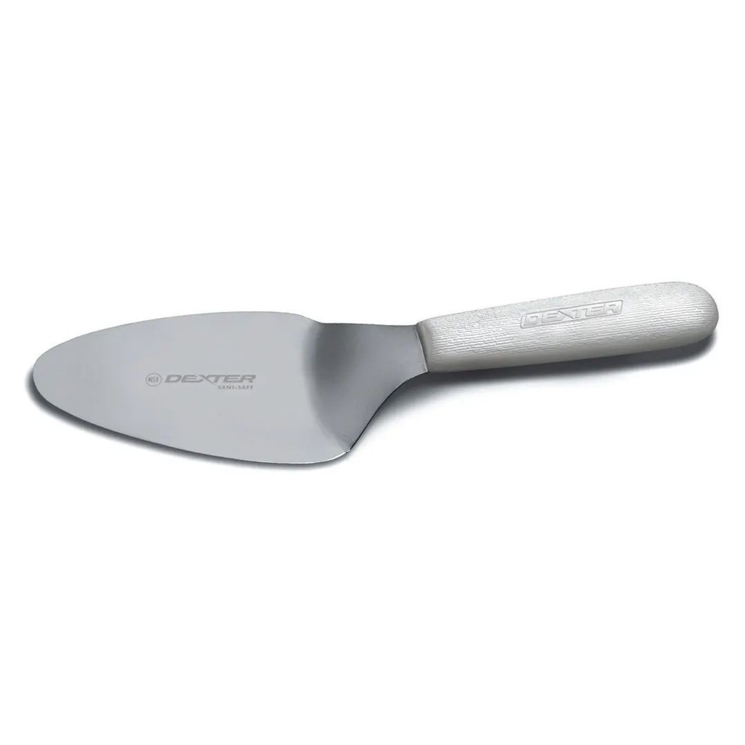 Dexter 19763 Sani‑Safe Pie Knife, 5" Stainless Steel Blade, White Plastic Handle, Made in USA
